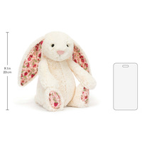 Peluche Lapin Jelly Cat Taille Moyenne, Modèle Blossom Cream Bunny Berry, Jouets en Peluche Lapin, Poupées Lapin en Peluche, Idéal pour Cadeau d'Anniversaire