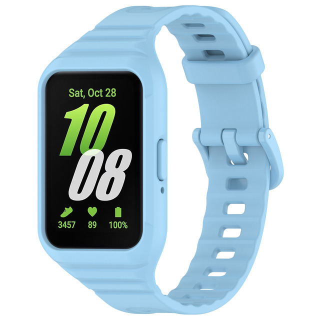 For samsung Watch Fit 3 Strap Silicone Watch Band with case 2 in 1 Strap for samsung Fit 3 Correa