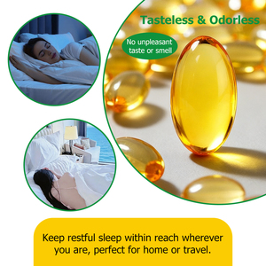 Cápsulas de Gel Suaves para Dormir por la Noche de Factory Outlet, te Ayudan a Conciliar el Sueño Más Rápido y a Despertar con una Sensación de Frescura, Ideales para Problemas de Sueño en Viajes, para un Descanso Reparador - Product Image 6