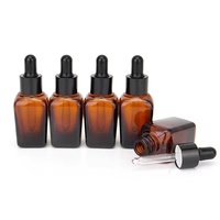 Bouteilles en verre pour huiles essentielles personnalisées avec compte-gouttes 5ml 10ml 15ml 20ml 30ml 50ml 100ml Emballage cosmétique ambré