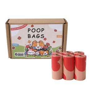 Bolsa Biodegradable y Ecológica para Desechos de Mascotas OEM ODM, Bolsa para Excrementos de Perro con Aroma a Rosa, Lavanda, Café y Caramelo, Múltiples Aromas - Product Image 1