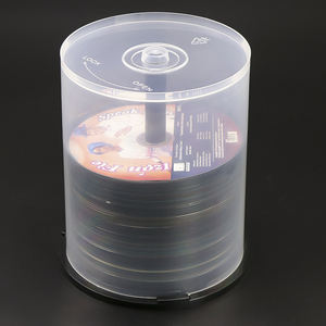 WEISHENG 100 boîtes à gâteaux pour DVD-R CD-R, boîtes pour plusieurs disques, contenants vides, conteneur à colonnes, seau de rangement pour CD DVD, support de disque en plastique - Product Image 2