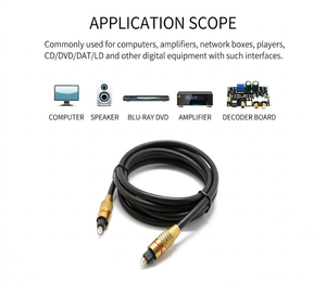 Câble audio optique pour barre de son TV, cordon numérique TOSLINK à fibre optique, câble SPDIF tressé durable pour système home cinéma Hi-Fi - Product Image 5