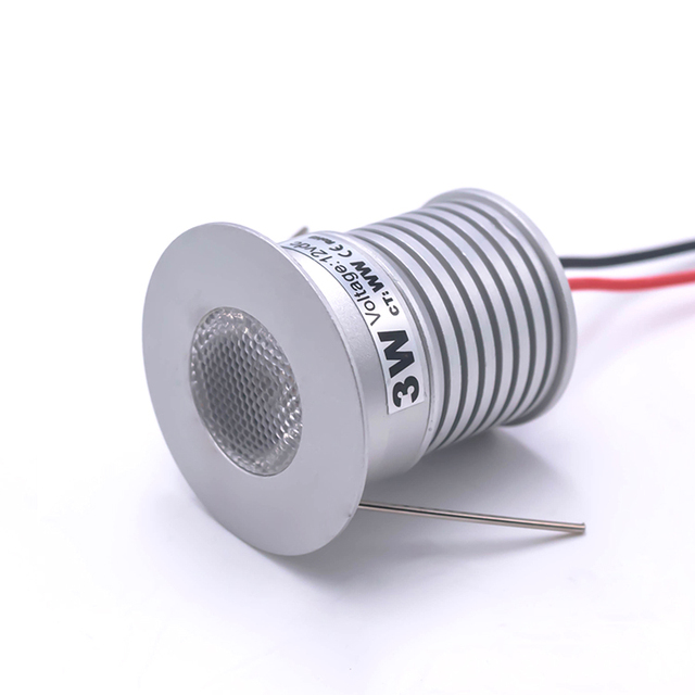3W Small LED Spotlights 12V/24V High Visibility Miniature LED Spotlight