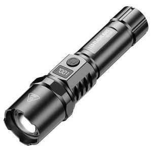 Wholesale Tactical LED Mini USB 10000 Lumen Flashlight Magnetic Promotional Flashlight for Women Safety Night Road