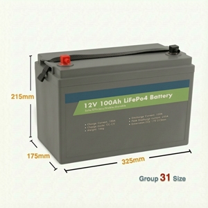 Batteries au lithium-ion en gros, packs de batteries au lithium 200Ah 12V, batteries LiFePO4 100Ah, batteries à décharge profonde 12V 100Ah de type gel - Product Image 3