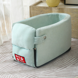 Lit moderne écologique pour animaux de compagnie, facile à nettoyer, en <span class=keywords><strong>velours</strong></span> côtelé, en peluche, à motif solide, <span class=keywords><strong>coussin</strong></span> de sécurité amovible pour voiture et <span class=keywords><strong>chien</strong></span> pour usage domestique - Product Image 3