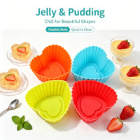 Cetakan Muffin Silikon Food Grade Reusable untuk Kue, Puding, Jelly, Lilin, Sabun Buatan Tangan, Kerajinan DIY 1 Buah Cuci Tangan