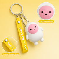 Llavero de PVC Suave 3D Personalizado, Figura de Malvavisco con Correa para la Muñeca, Regalo, Recuerdo de Hotel, Promoción