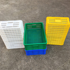 ลังพลาสติกแบบซ้อนได้ ขนาด 605x420x180 มม. ผลิตจาก HDPE สำหรับเก็บผักผลไม้ ใช้ในงานโลจิสติกส์ พร้อมตัวเลือกการพิมพ์โลโก้ - Product Image 1