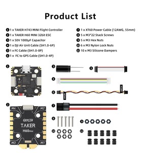 GEPRC TAKER H743 <span class=keywords><strong>MINI</strong></span> Stack 32Bit 60A 20x20 Contrôleur de vol STM32H743 ICM42688P Double BEC 3-8S Drone FPV Quadricoptère - Product Image 6