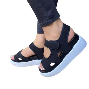 Sandalias Planas Cerradas y Sexys para Mujer, con Decoración de Flores de Pedrería, Correa Elástica en la Parte Trasera, Zapatos de Playa, Sandalias Casuales de Verano - Product Image 4