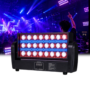 ไฟสโตรบแบบเคลื่อนที่ 24 ชิ้น ไฟสโตรบ RGBW 4in1 DMX512 ไฟดิสโก้สำหรับงานปาร์ตี้บนเวที คลับ บาร์ ร้านคาราโอเกะ งานแต่งงาน ไนท์คลับ ดีเจ - Product Image 1