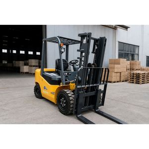 Chariot élévateur à fourches électrique 4x4 avec batterie lithium-ion, hauteur de levage de 3 m, corps monobloc épaissi - Product Image 6