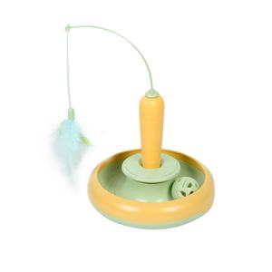 Giocattolo elettrico interattivo per animali domestici piatto da gioco in peluche rimovibile con asta lunga auto-piacere automatico per prendere in giro per gatti - Product Image 5