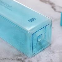 Nouvelle bouteille d'eau en plastique carrée givrée, portable, transparente, pour jus de fruits, anti-fuite, pour le sport, les voyages, le camping en plein air