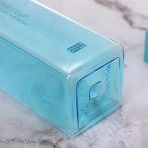 Nueva Botella de Agua Cuadrada de <span class=keywords><strong>Pl</strong></span>ástico Esmerilado, Portátil, Transparente, para Jugos de Frutas, a Prueba de Fugas, para Deportes al Aire Libre, Viajes y Campamento - Product Image 5