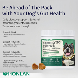 Golosinas Masticables Probióticas para Perros, 6 Cepas de Lactobacillus, Apoyo para la Salud Intestinal, Suplementos de Cuidado de la Salud Formulados por Veterinarios - Product Image 2