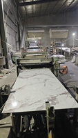 Panneau mural en PVC marbré de 60 cm de large, très vendu au Royaume-Uni, fabriqué en PVC imperméable et résistant à la moisissure, avec un effet de carrelage