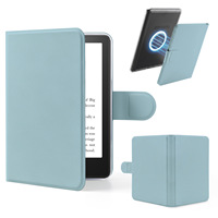 Kompatibel dengan Kindle Magnetic Detachable Book Cover KPW6, Casing Akrilik Transparan dengan Penutup Snap KPW543 untuk E-reader