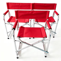 Chaise de Réalisateur Pliante en Aluminium avec Impression de Logo, Chaise Portable en Aluminium, Chaise de Réalisateur