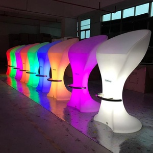 <span class=keywords><strong>Tabouret</strong></span> <span class=keywords><strong>de</strong></span> <span class=keywords><strong>Bar</strong></span> Led en plastique, 1 pièce, <span class=keywords><strong>de</strong></span> haute qualité, Durable, changement <span class=keywords><strong>de</strong></span> couleur, tenue amusante pour fête et événement - Product Image 1