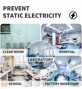 Chaise <span class=keywords><strong>de</strong></span> <span class=keywords><strong>Laboratoire</strong></span> ESD P07 en Cuir Réglable et Ergonomique avec Repose-Pieds, Roulettes et Dossier pour Laboratoires Scientifiques, Scolaires, Informatiques et Techniciens - Product Image 6