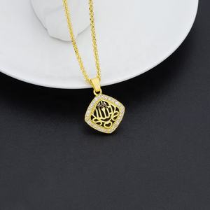JXX <b>Fashion</b> <b>Jewelry</b> 24K Gold Plated Cubic Zirconia Pendant Brass Pendants & Charms with Zircon As Main Stone - Product Image 5