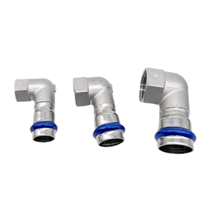 OME thép không gỉ SS316L ss304l SS304 V/M hồ sơ Báo Chí 90 khuỷu tay Bộ chuyển đổi với chủ đề Báo Chí Ống phù hợp - Product Image 3