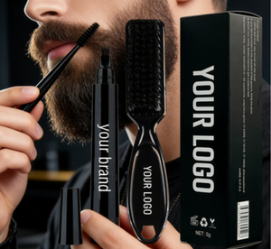 Stylo <span class=keywords><strong>de</strong></span> remplissage pour <span class=keywords><strong>barbe</strong></span> et sourcils rafraîchissant pour homme avec brosse et solution, pratique pour le modelage quotidien - Product Image 5