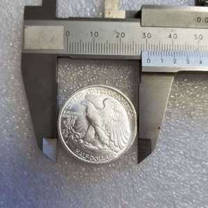 镀银旧美国硬币双面鹰头半美元硬币美国复制品 - Product Image 6