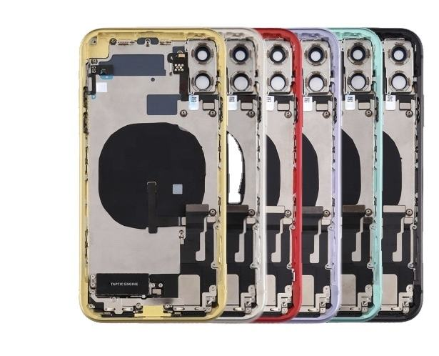 Mobile Phone Back Cover Frame Housing Full Assembly Replacement for XR  Glass with Small Parts