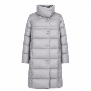 Chaqueta de Plumón Acolchada de Invierno para Mujer, Abrigo Grueso y Cálido, Estilo Largo, Tallas Grandes, Chaquetas Acolchadas para Mujer - Product Image 2