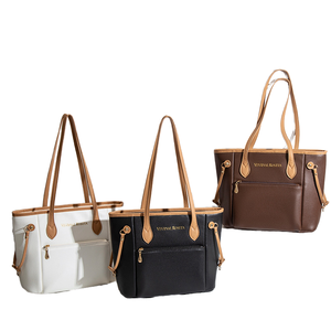 Bolso Tote de Gran Capacidad para Mujer, a la Moda 2025, de Cuero PU, con una Sola Correa, Forro de Poliéster, Bolso de Mano con Bolsillo Frontal con Cremallera - Product Image 1