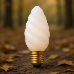 Lampadina a Candela Ricciolenta 40W Incandescente Attacco E26 Luce Bianca Calda - Product Image 3