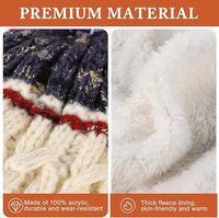 Bonnet à pompon unisexe Wins Flying personnalisé avec logo brodé de haute qualité, doublure polaire, chaud pour l'hiver