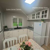 Casa Contenedor Prefabricada Expandible Moderna de 20 pies, Casa Móvil Modular de Lujo para Vivir u Oficina
