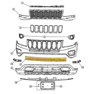 Refuerzo de Parachoques Delantero para Jeep Compass 68109874AA con Acolchado de Espuma para Reparación o Reemplazo 2011 2012 - Product Image 4