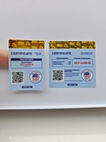 Étiquette holographique anti-contrefaçon à longueur illimitée pour la protection de la marque, personnalisable avec la conservation des données en double jeu