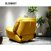 Fauteuils électriques pivotants de salon de luxe moderne, canapé inclinable à bascule, fauteuil inclinable simple capitonné, meubles pour adultes, design