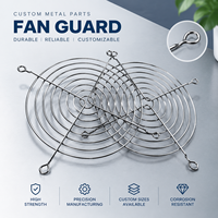 Grille de protection en fil métallique pour ventilateur, anneau concentrique rond avec trous de fixation pour la ventilation des armoires axiales