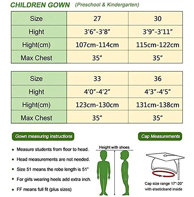 맞춤형 반짝이는 검은 아이 졸업 가운과 모자