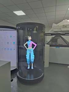 Vitrine <span class=keywords><strong>holographique</strong></span> 3D cylindrique de 5,5/21,5/75 pouces avec interaction IA et technologie d'affichage <span class=keywords><strong>holographique</strong></span> 3D transparente - Product Image 6