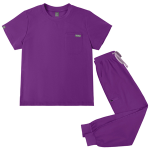 Uniforme de Enfermera OEM, Uniformes Personalizados para Uso Hospitalario, Nuevo Estilo de Uniforme Médico con Cuello Redondo, Conjuntos de Uniformes Médicos Unisex con Pantalones Jogger - Product Image 3