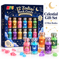 Vente en gros Douze Constellations d'étoiles créatives Bonbons de roche Glucose aromatisé fruité Collation ou cadeau de loisirs