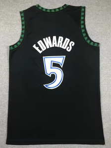 メンズ ミネソタ 5 アンソニー・エドワーズ 2025 新シーズン 刺繍入り 卸売 ホットセール 即納 バスケットボールジャージ - Product Image 2