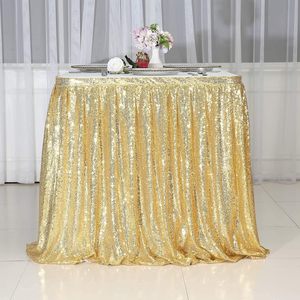 Falda <span class=keywords><strong>de</strong></span> Mesa con Lentejuelas <span class=keywords><strong>de</strong></span> 4 pies, 6 pies y 9 pies en Oro Rosa <span class=keywords><strong>para</strong></span> Mesas Redondas/Rectangulares/Cuadradas <span class=keywords><strong>para</strong></span> Fiestas <span class=keywords><strong>de</strong></span> Cumpleaños, Bodas, Navidad - Product Image 1
