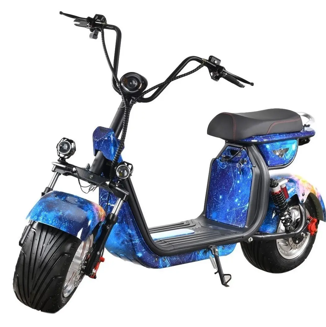 Moto électrique Mad monopatine 2 roues scooter 60V Citycoco 20AH batterie cee