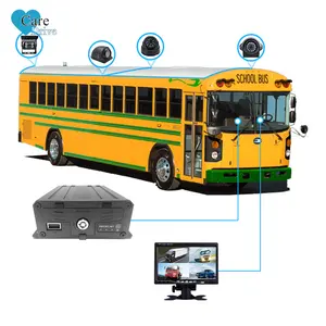 CareDrive AHD 4通道Mdvr摄像机7英寸监视器组4G DVR汽车通用串行总线全球定位系统跟踪闪光项目IOS卡车平台