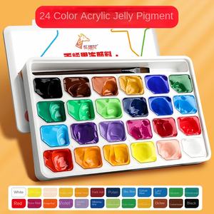 Ensemble complet de peinture acrylique en gelée pour étudiants en art débutants maternelle école primaire toile moyenne maternelle peinture <span class=keywords><strong>gouache</strong></span> - Product Image 6